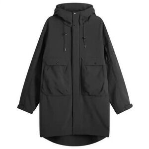 C.P. Company Shell-R Hooded Parka Long Jacket‎ Black - Size 48